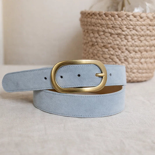 Ceinture Cuir Boucle Ovale