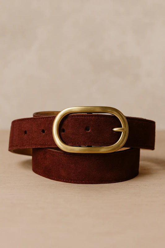 Ceinture Cuir Boucle Ovale