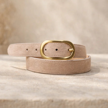 Ceinture Cuir Boucle Ovale