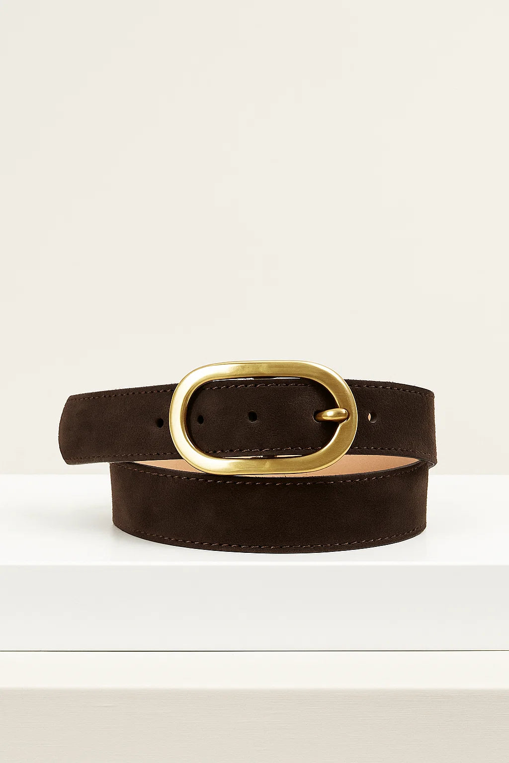 Ceinture Cuir Boucle Ovale