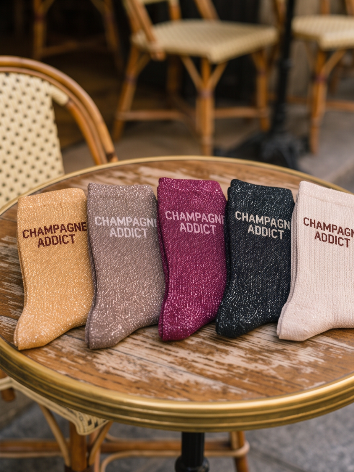 Chaussettes Champagne Addict