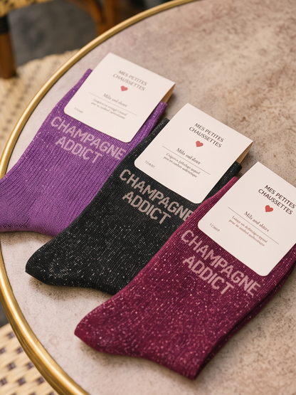 Chaussettes Champagne Addict