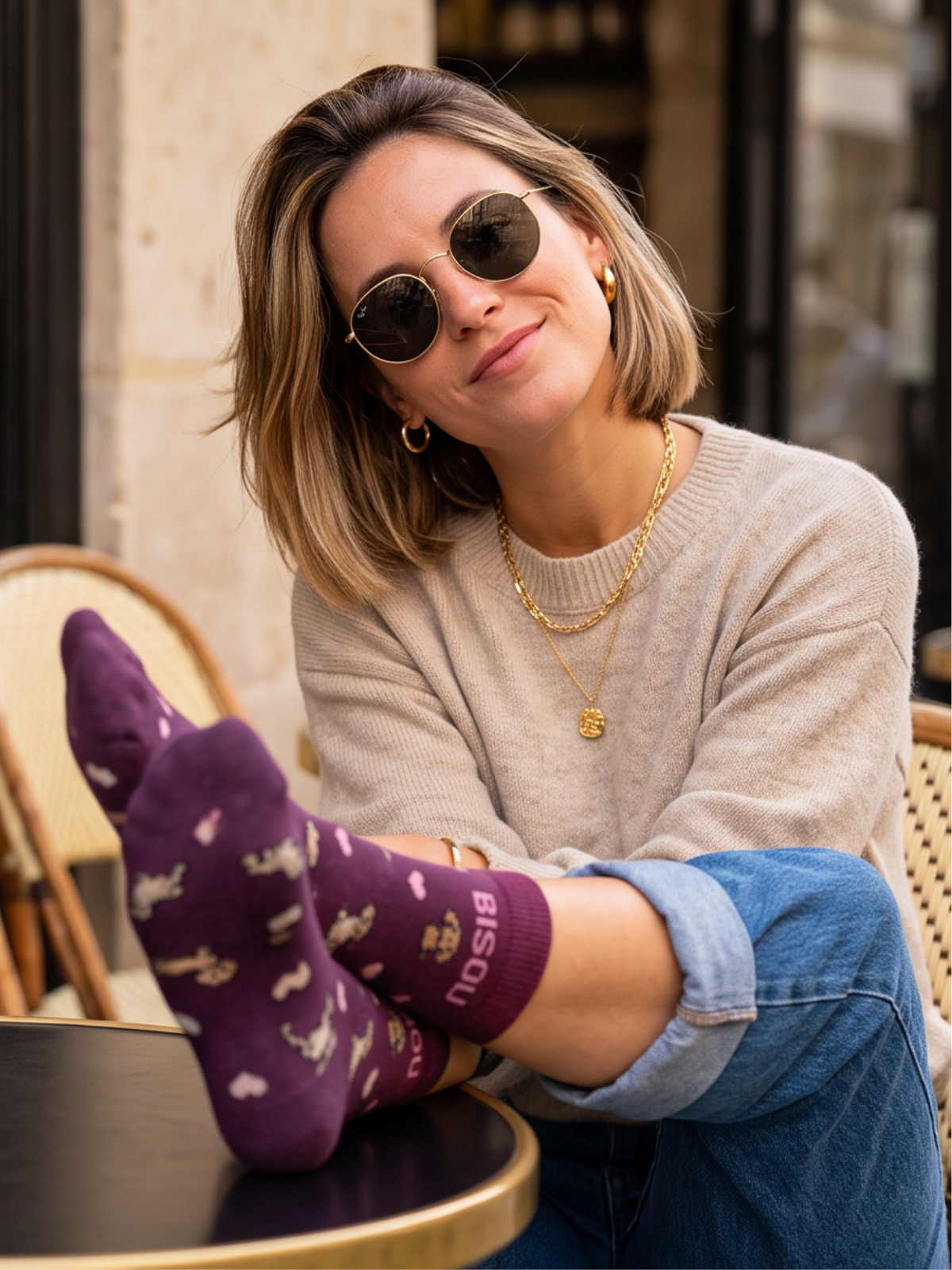 Chaussettes Bisou Teckel