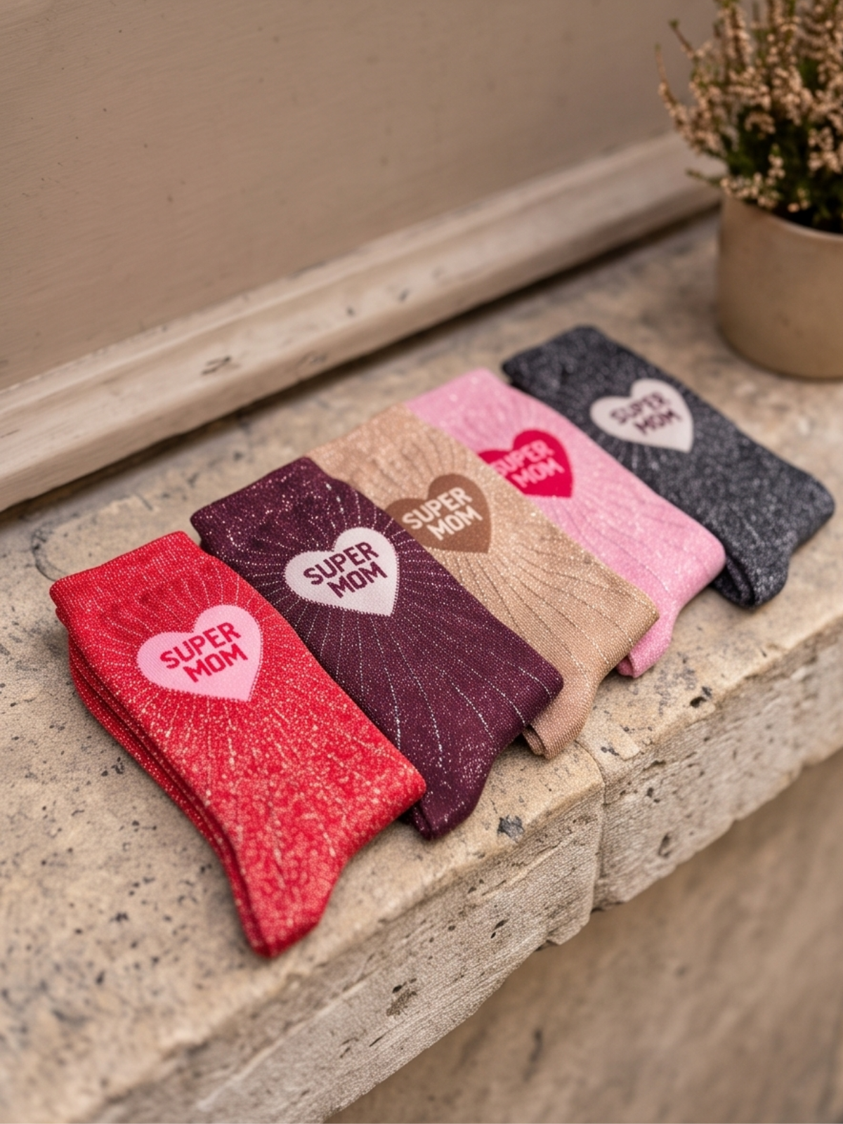 Chaussettes Super Mom