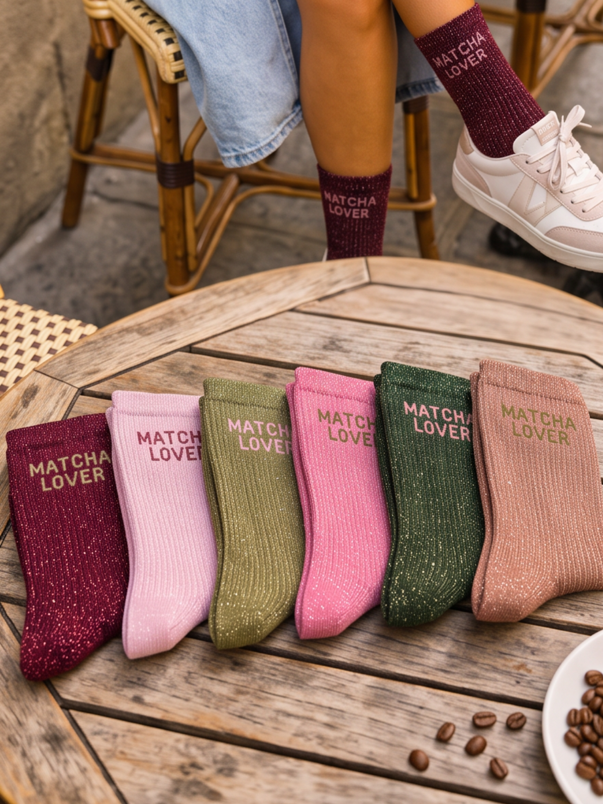 Chaussettes Matcha Lover