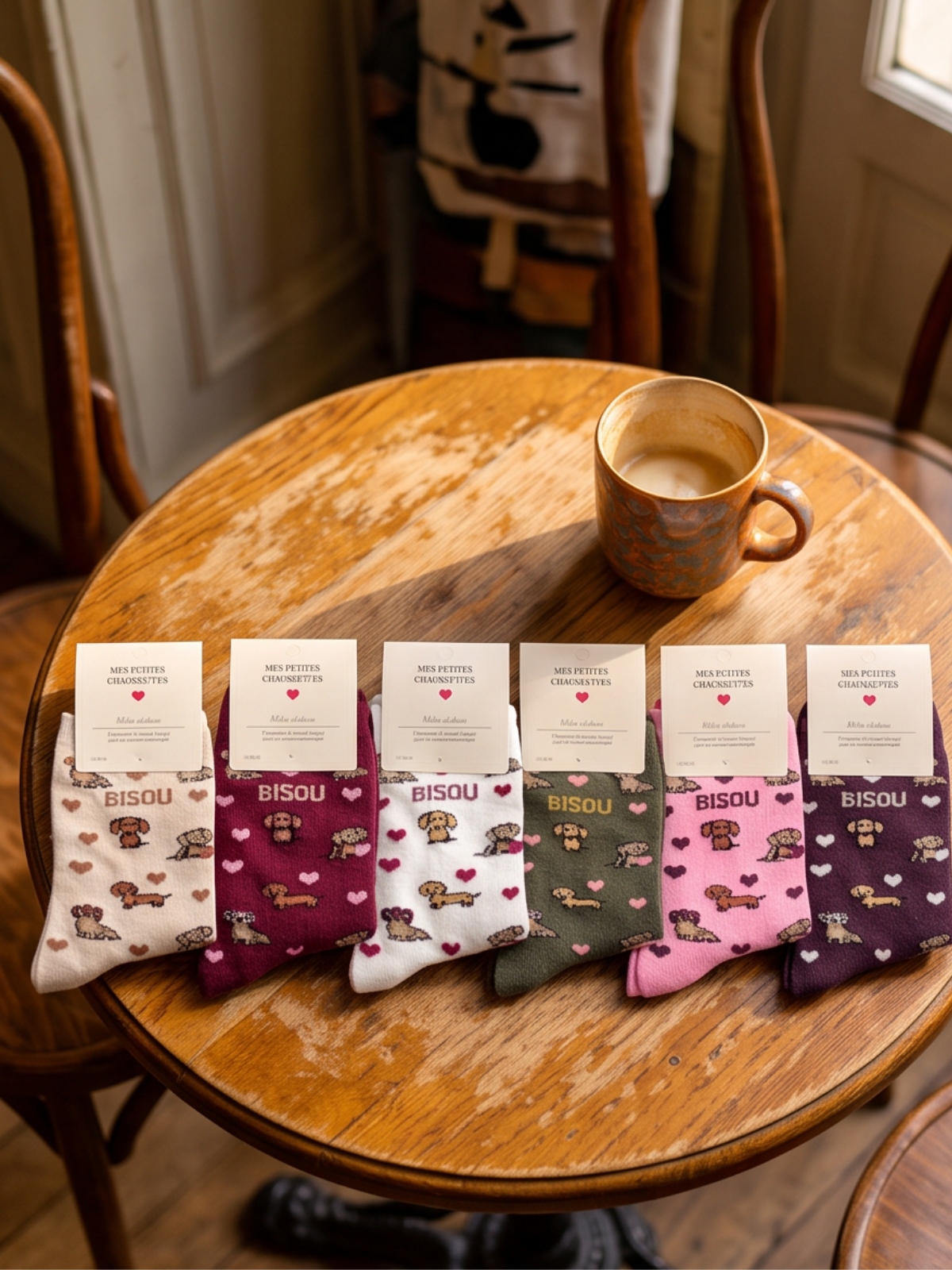Chaussettes Bisou Teckel