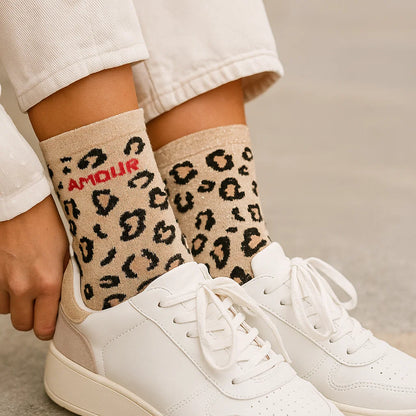 Chausettes Imprimées Léopard