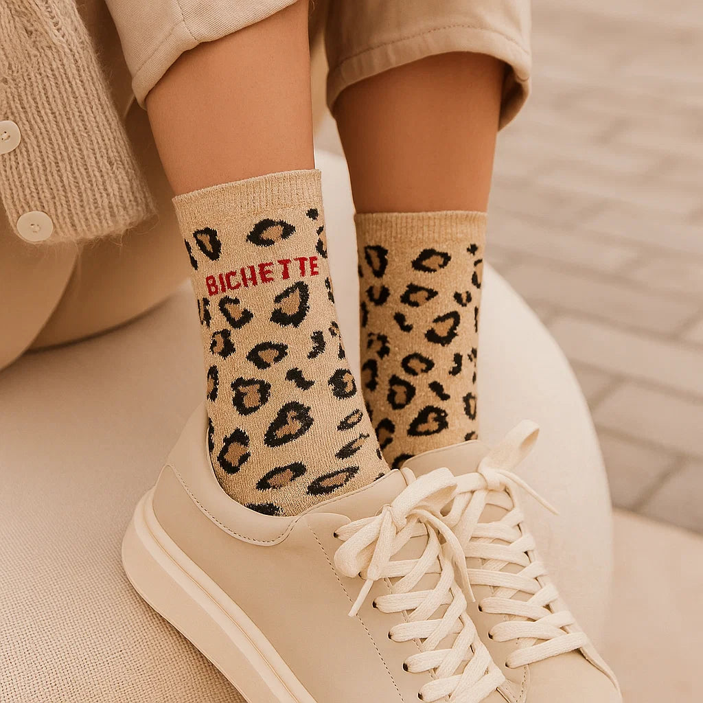 Chausettes Imprimées Léopard