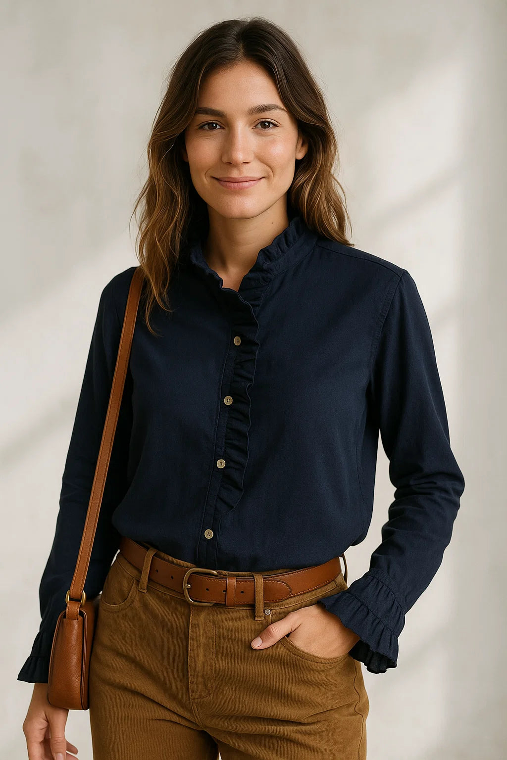 Chemise Classique Volants