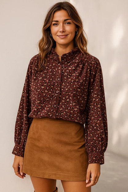 Chemise Léopard Velours