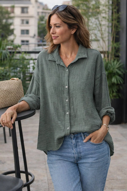 Chemise Gaze de Coton Ample