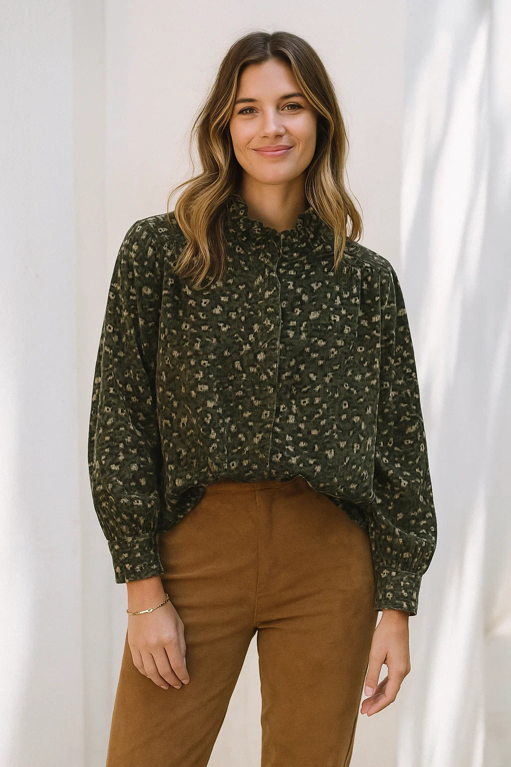 Chemise Léopard Velours