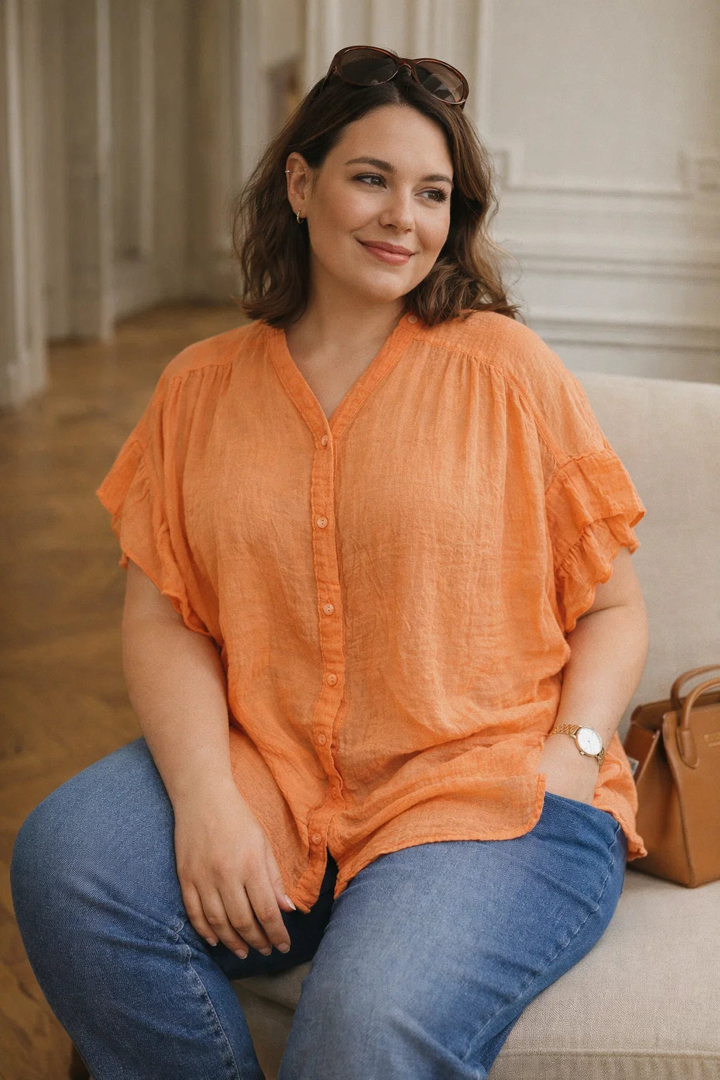 Chemise Voile de Coton TU 44-50