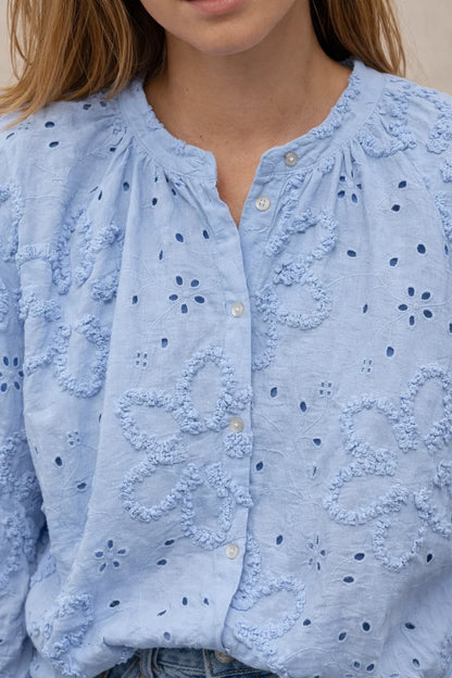 Chemise Fleur Texturée
