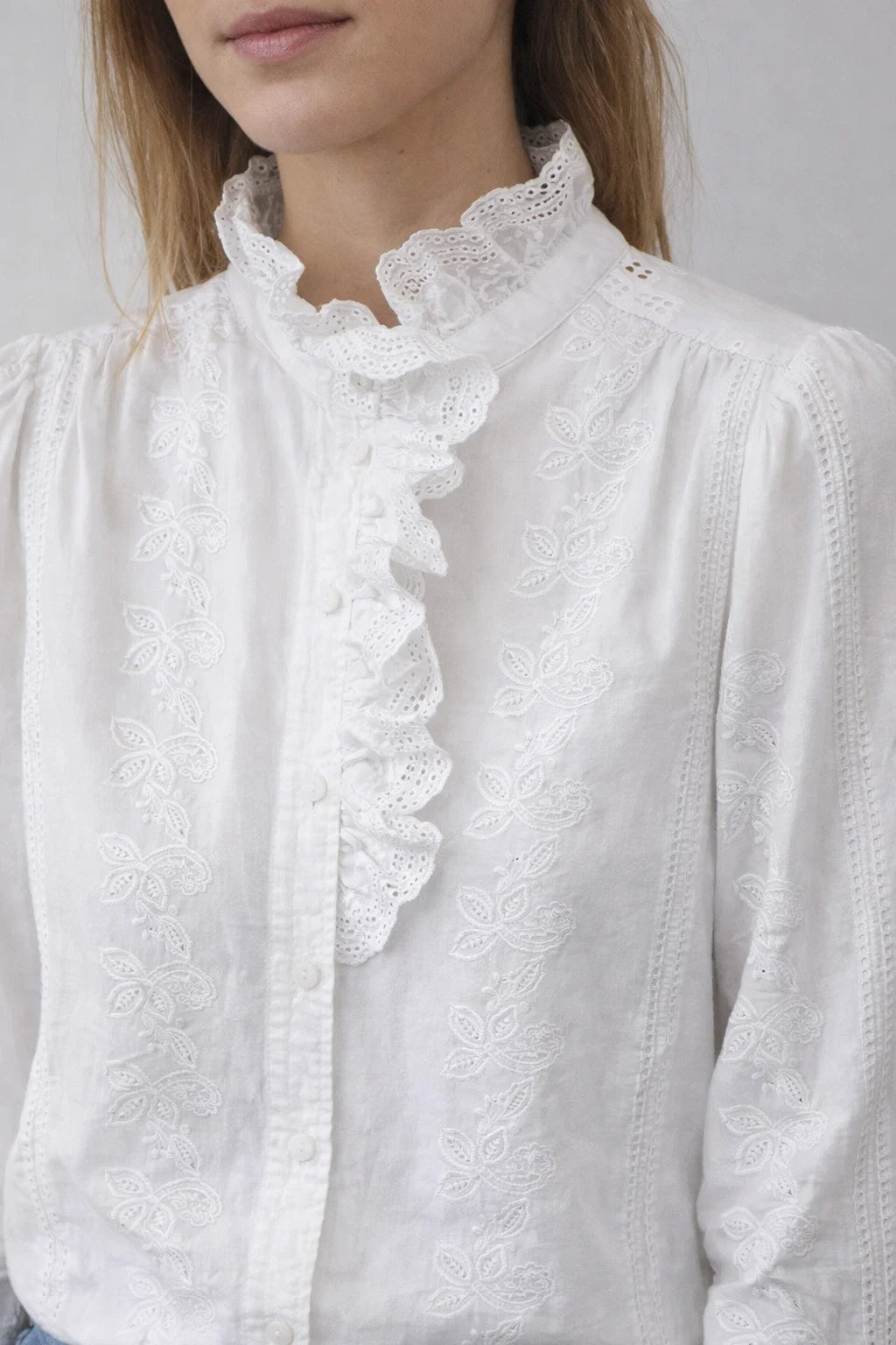 Chemise Col Victorien