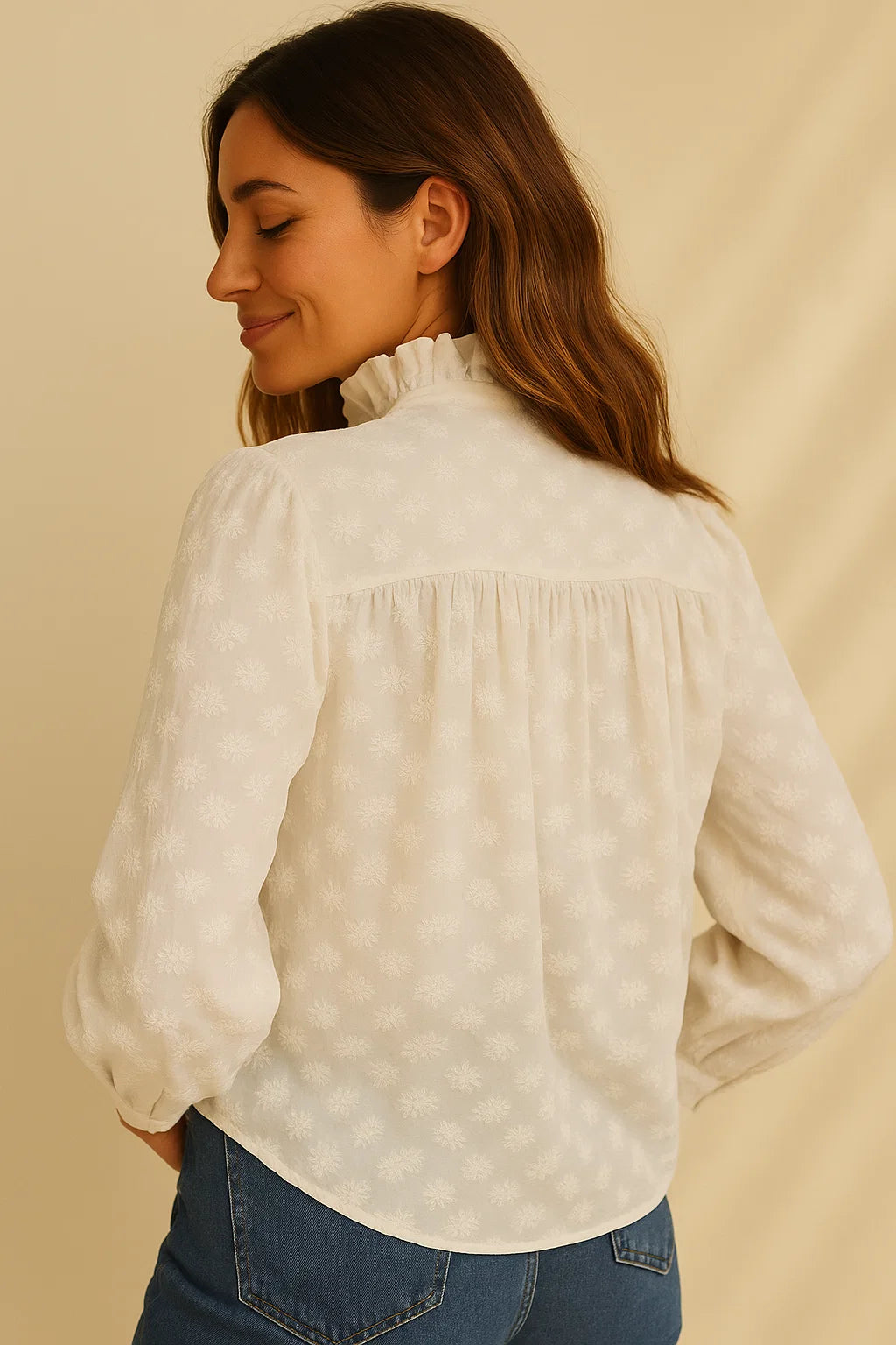 Chemise Blanche Brodée