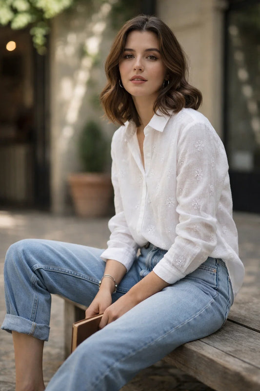 Chemise Fleurie Discrète