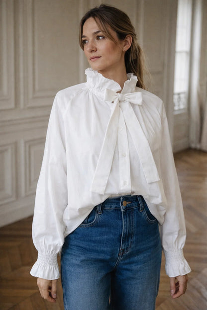 Chemise Blanche Lavallière