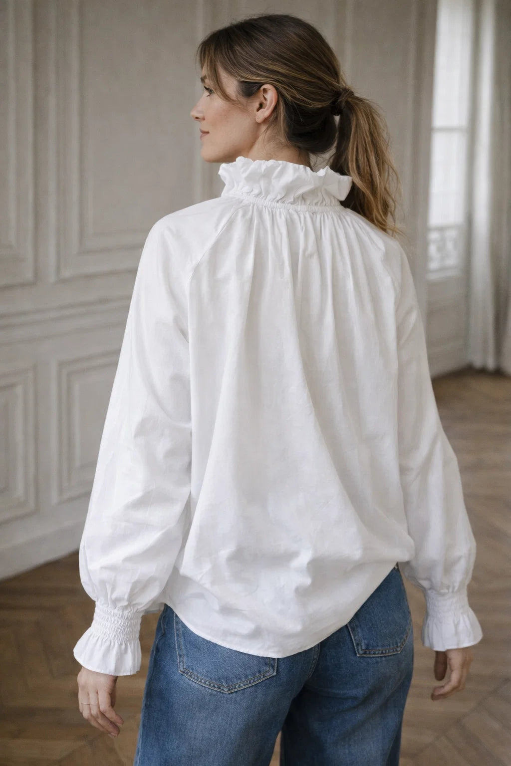 Chemise Blanche Lavallière