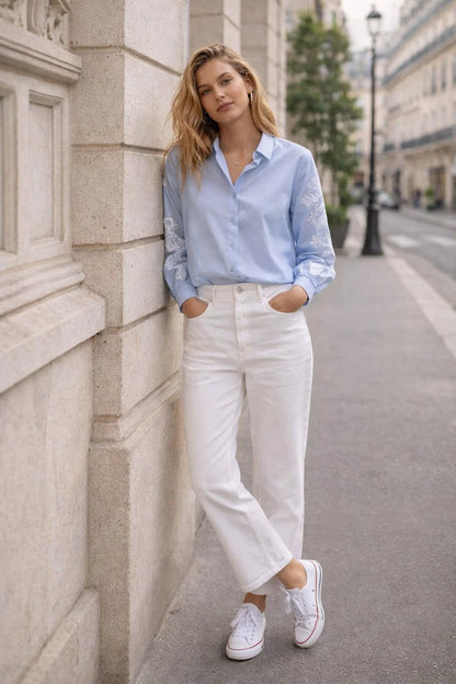 Chemise Bohème Bleue