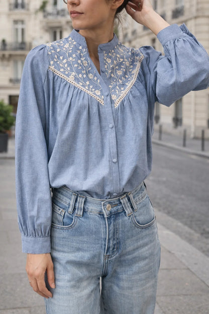 Chemise Brodée Céleste