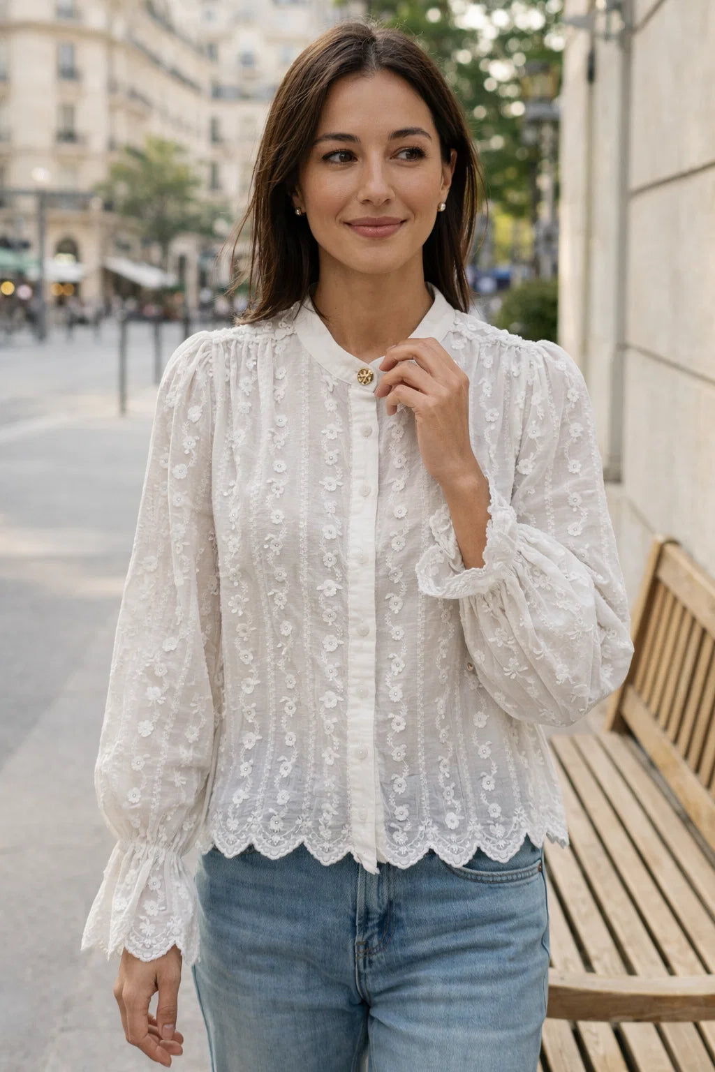 Chemise Broderie Romantique