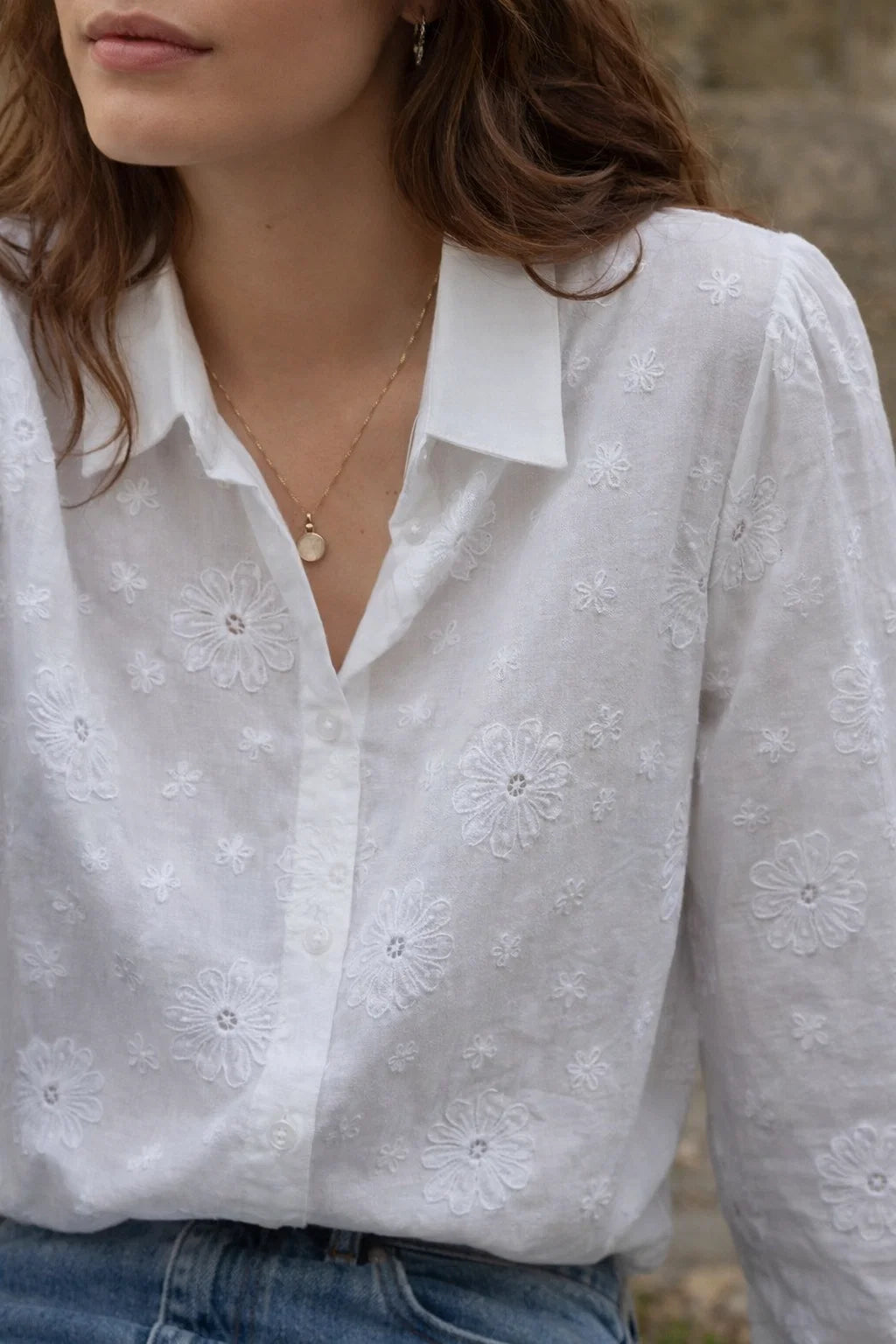 Chemise Broderie Fine