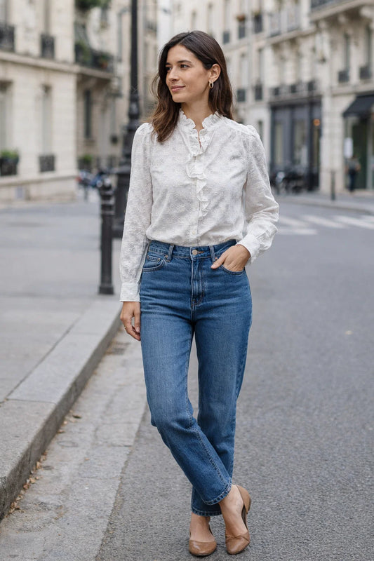 Chemise Broderie Anglaise Blanche