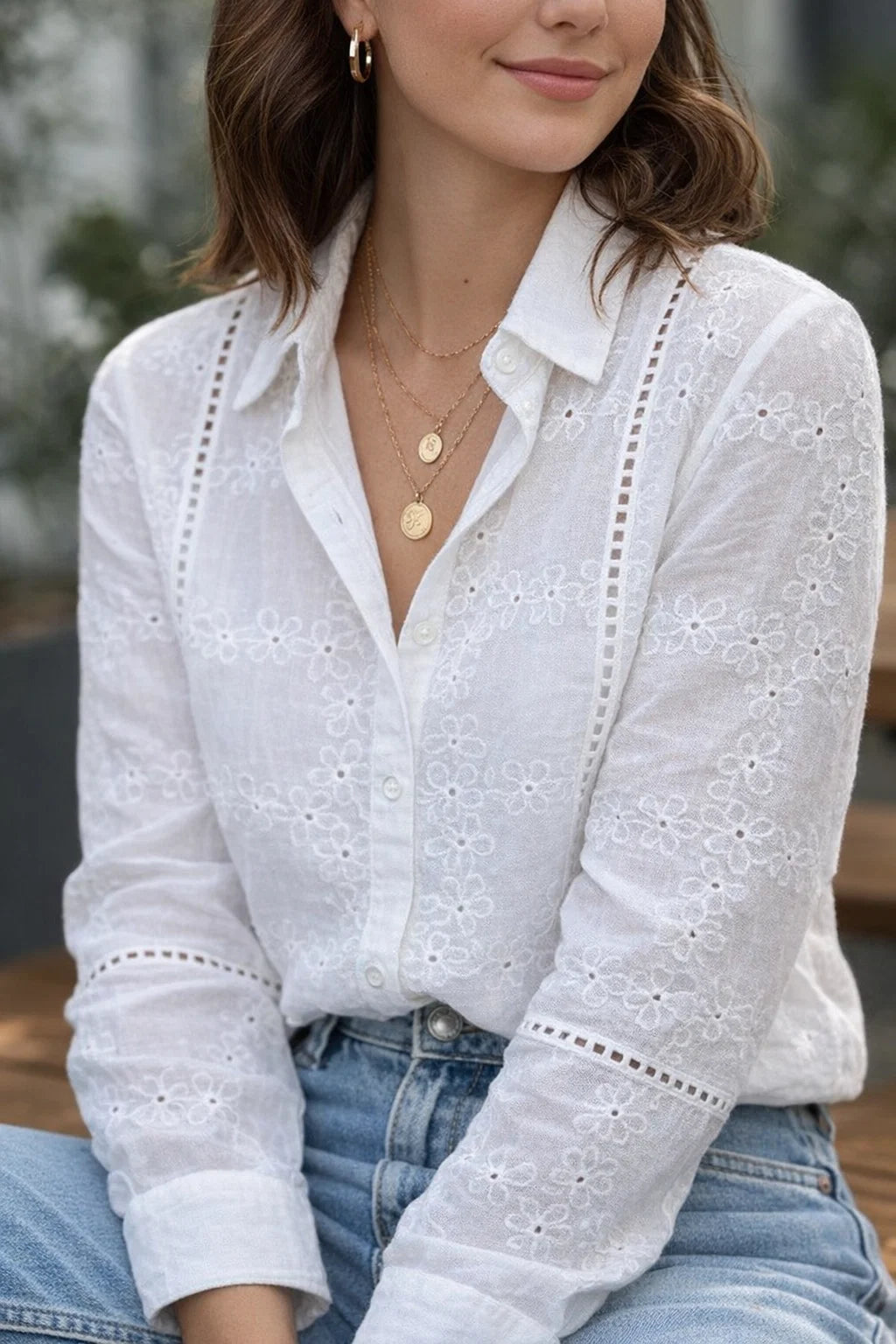 Chemise Détail Ajouré