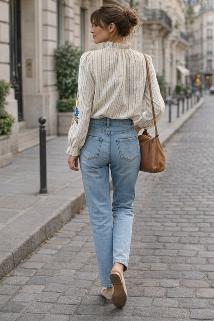 Chemise Détails Brodés