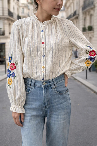 Chemise Détails Brodés