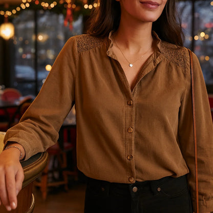 Chemise Broderies Épaules