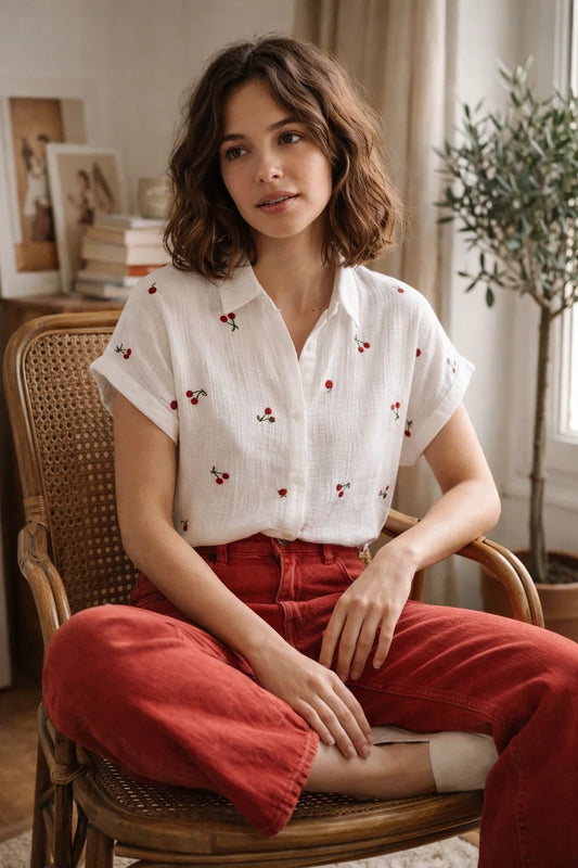 Chemise Coton Cerises
