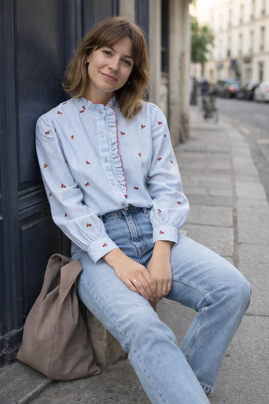 Chemise Cerises Brodées