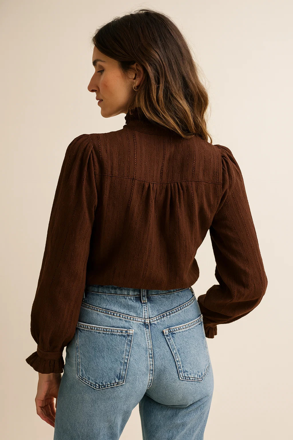 Chemise Chocolat Texturé