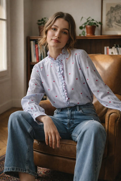 Chemise Rayures Romantiques