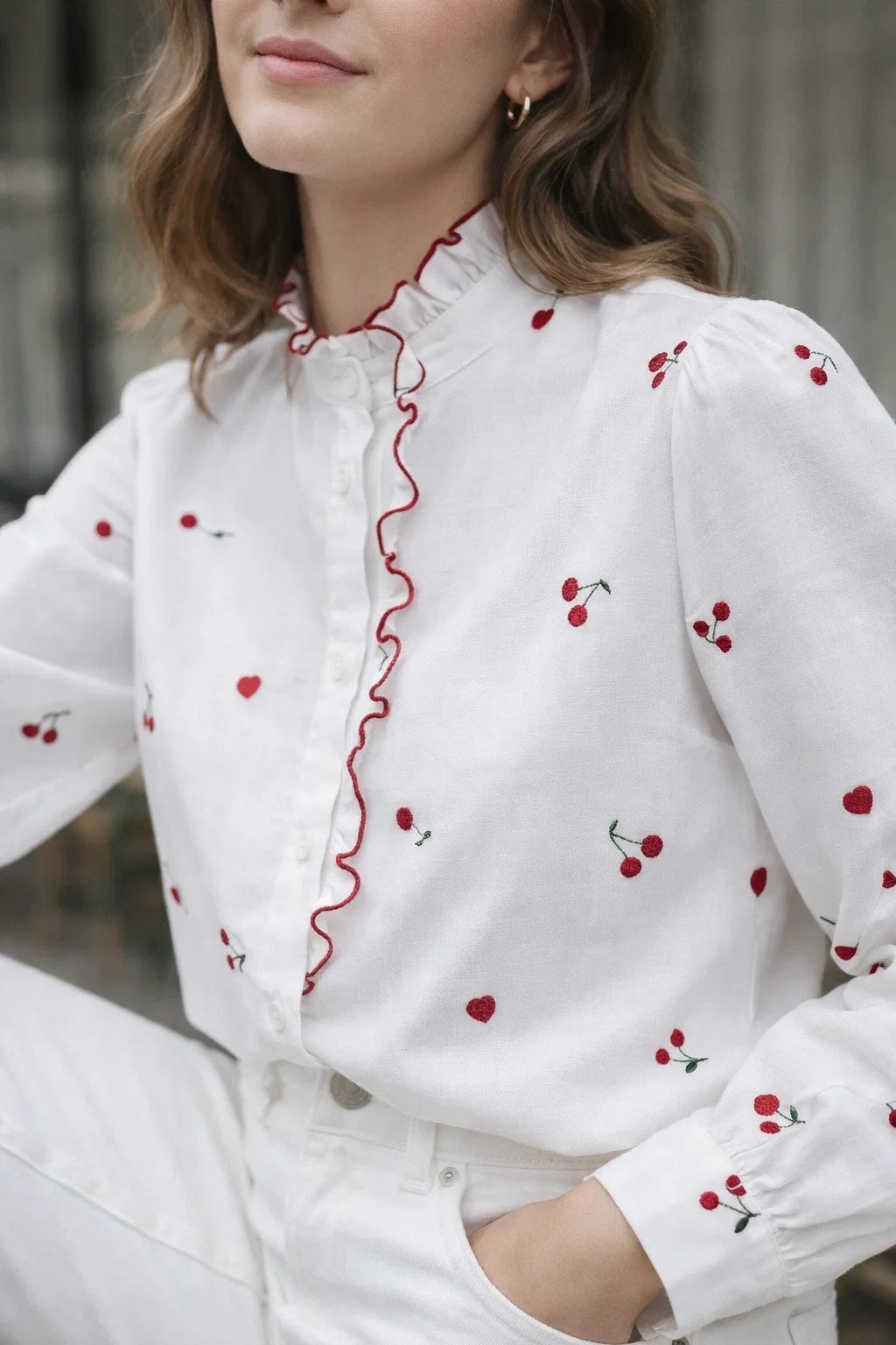 Chemise Cœur Cerise