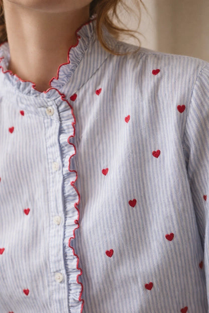 Chemise Rayures Romantiques