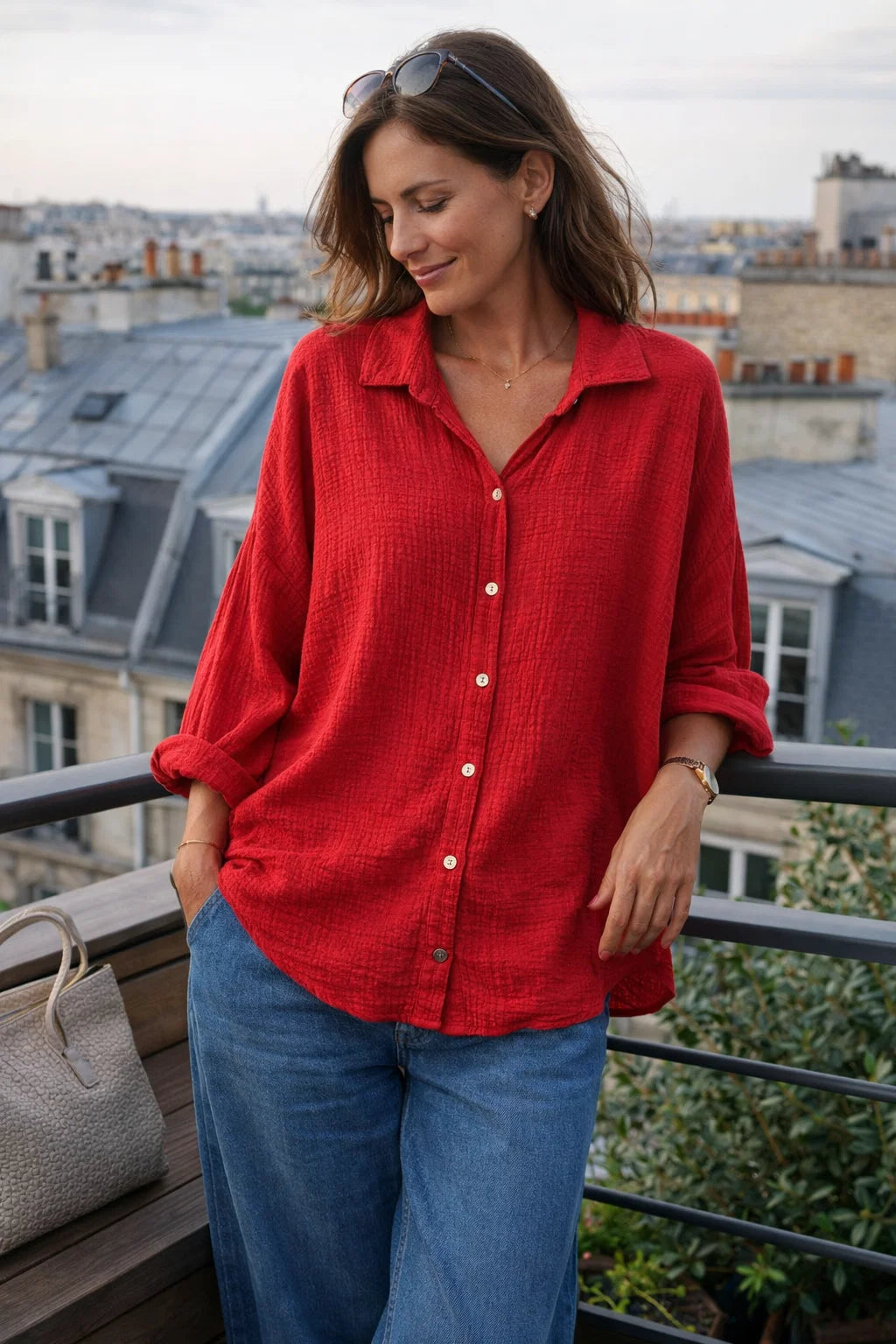 Chemise Gaze de Coton Ample