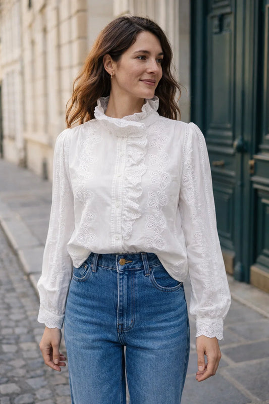 Chemise Col Victorien