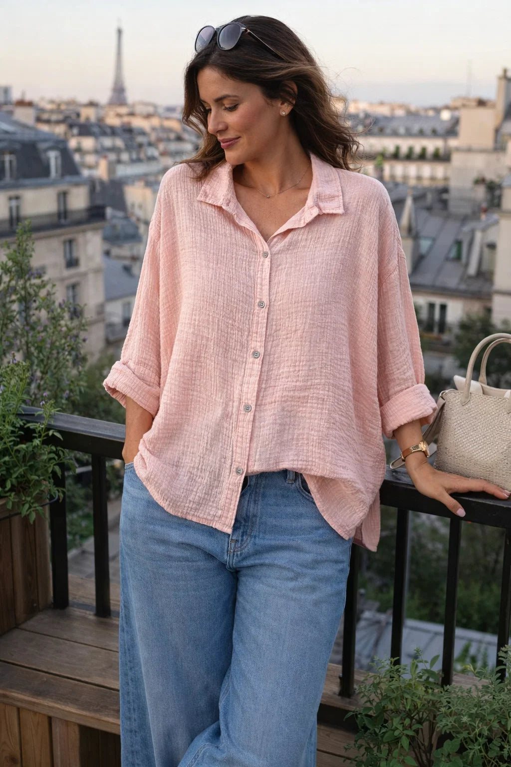 Chemise Gaze de Coton Ample