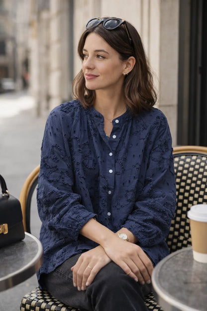 Chemise Broderie Fleur