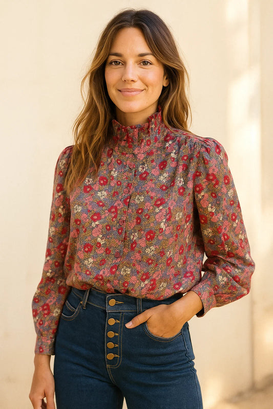 Chemise Fleurie Colorée