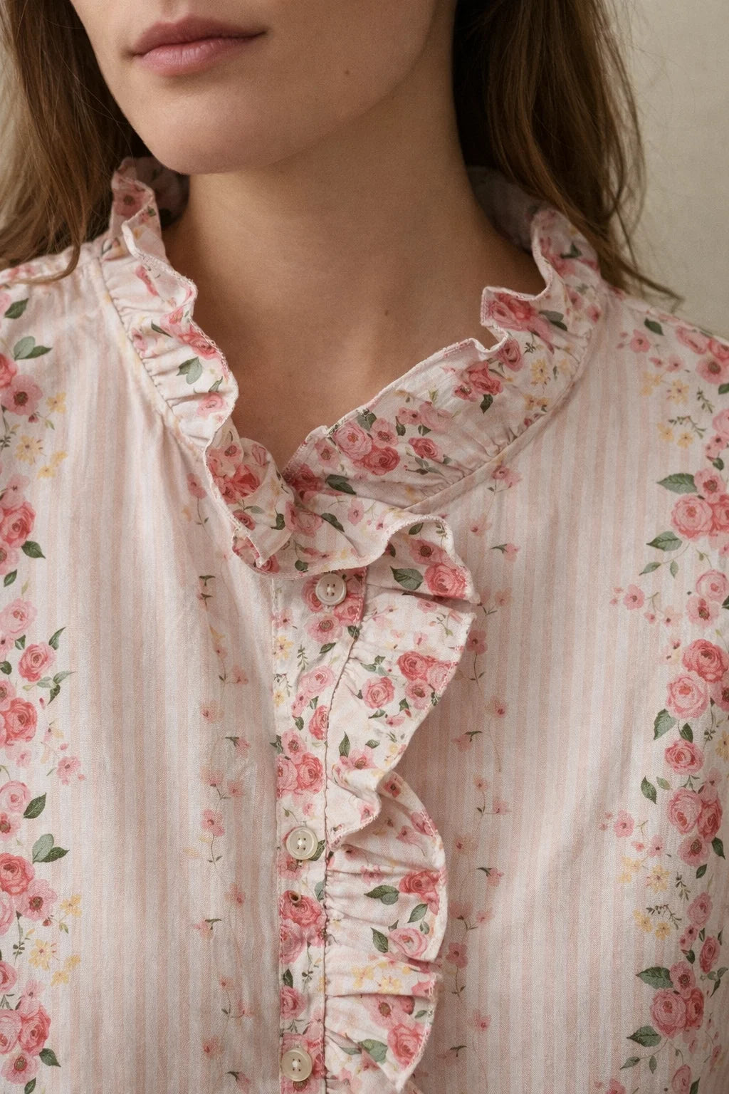 Chemise Fleurie Romantique