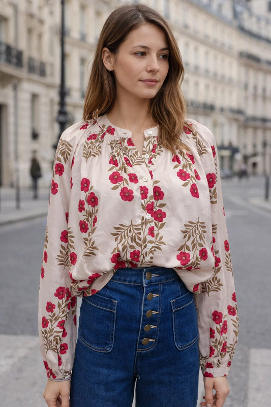 Chemise Fleurs Femme