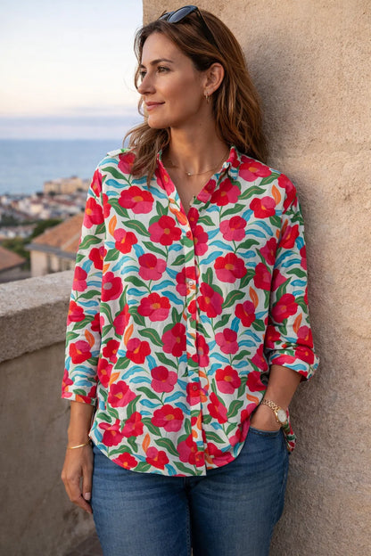 Chemise Coton Fleurie