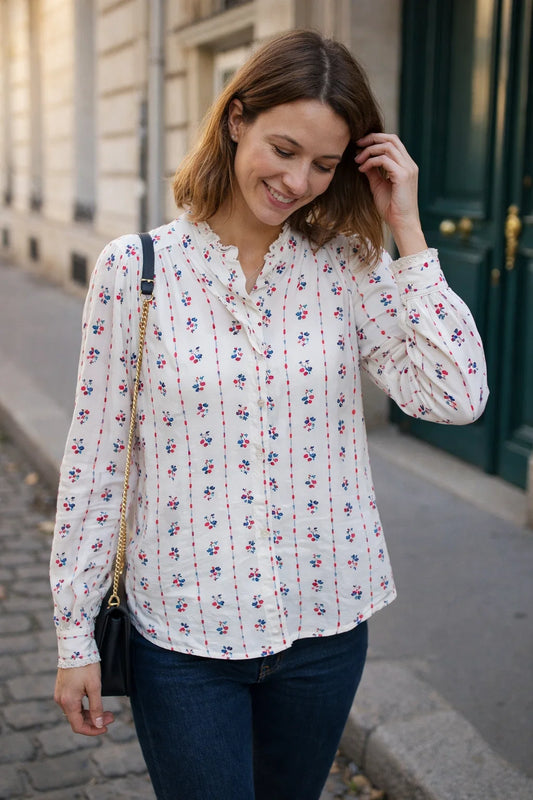 Chemise Fleurie Vintage