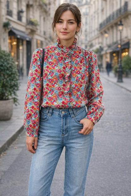 Chemise Florale Rétro