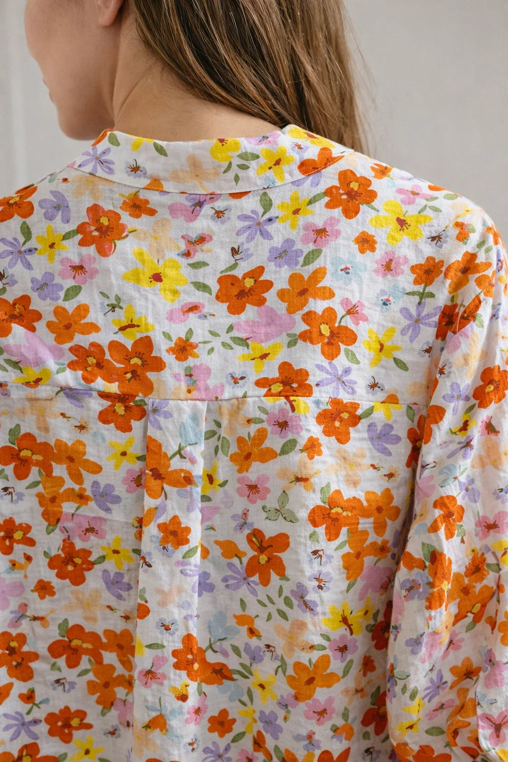 Chemise Liberty Floral Orange