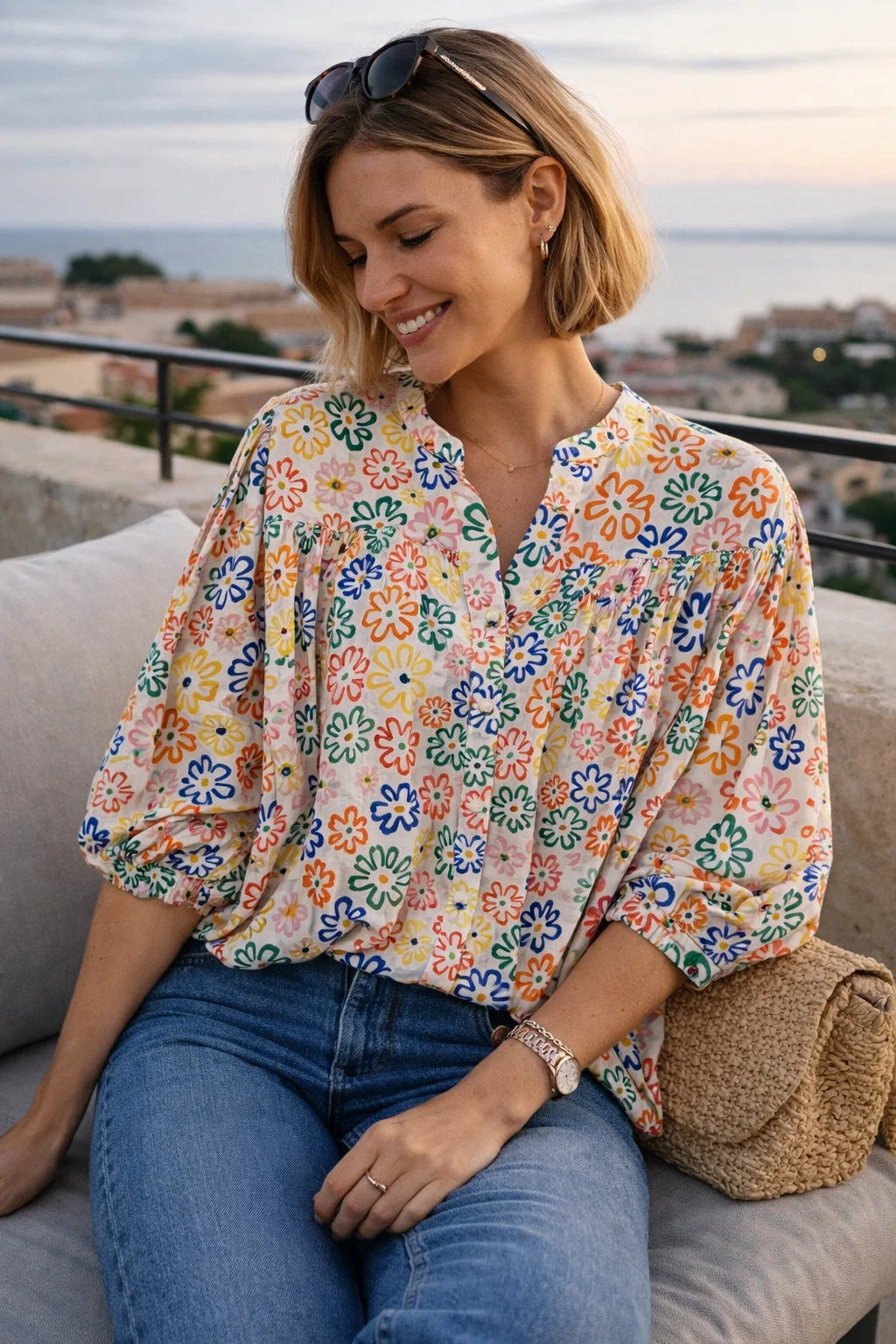 Chemise Flowers Multi